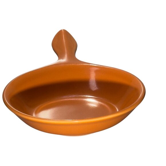 Syracuse China Orange Ceramic Skillet Pan - Picture 5 of 10